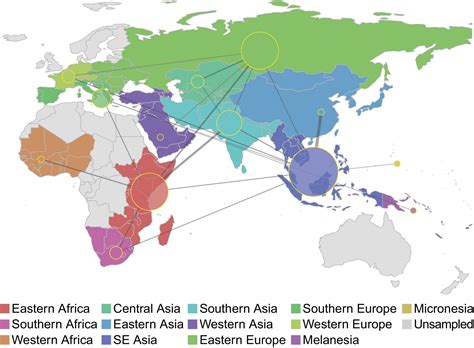 Lineage Specific Histories Of Mycobacterium Tuberculosis Dispersal In