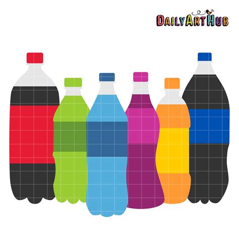 Soda Bottles Clip Art Set Daily Art Hub Free Clip Art Everyday