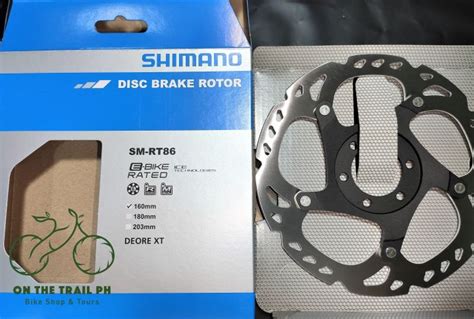 SHIMANO Deore XT RT86 Ice Tech 6 Bolt Disc Rotor 160 180 203 Mm