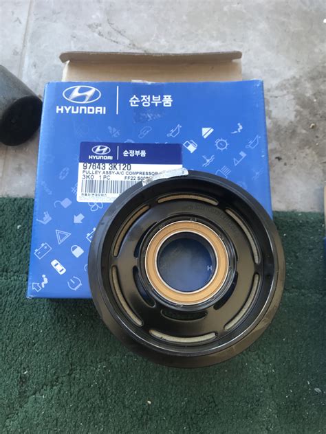 976433K120 Шкив компрессора кондиционера KIA HYUNDAI | Запчасти на DRIVE2
