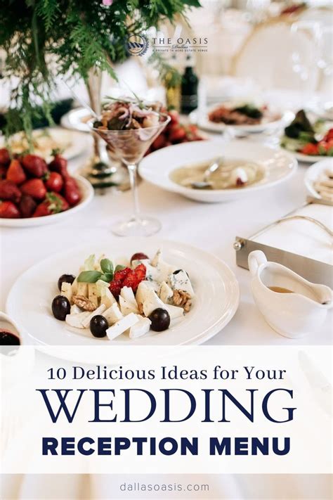 Delicious Wedding Reception Menu Ideas