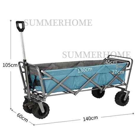 Extend Foldable Wagon Cart For Camping Outdoor Trolley Cart Outdoor