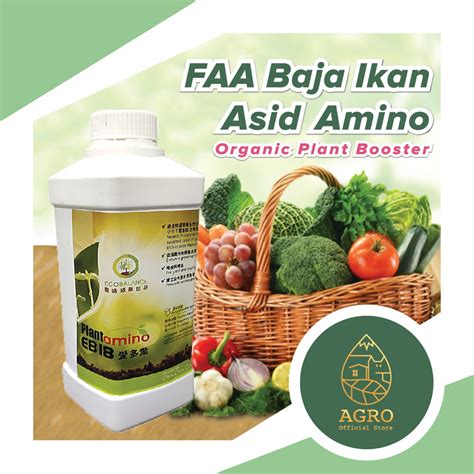 1Liter FAA Baja Ikan Asid Amino Fish Amino Acid Organic Plant