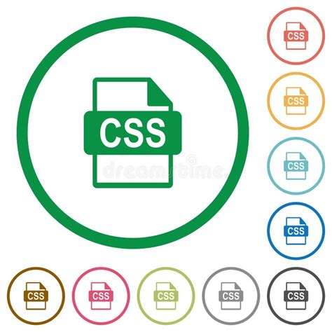 Iconos De Color Plano Con Formato De Archivo Svg Con Marcos Cuadrantes