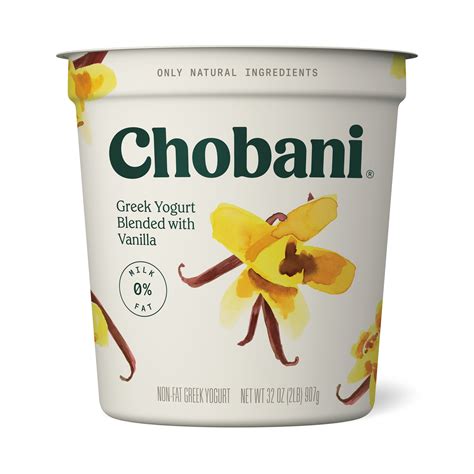 Chobani Non Fat Greek Yogurt Vanilla Blended 32oz