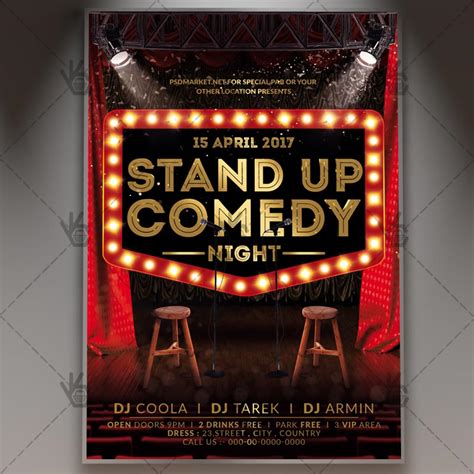 Stand Up Comedy Night - Premium Flyer PSD Template | PSDmarket