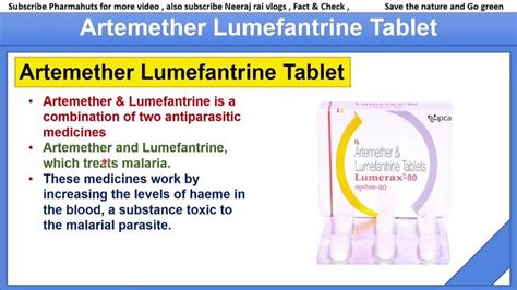 Arte Plus Artemether Lumefantrine Artemether And Lumefantrine Tablets