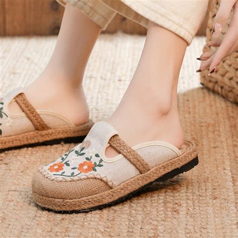 Hand Woven Sandals Traditional Chinese Sandals Slipper Etsy