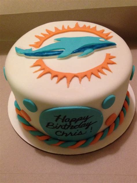 Miami Dolphin Cake Th Birthday Th Birthday Parties Happy Birthday