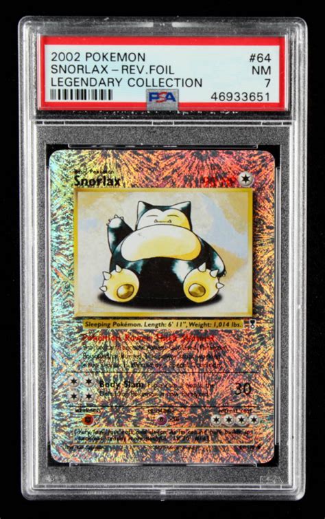 Snorlax 2002 Pokemon Legendary Collection Reverse Foil 64 U Psa 7