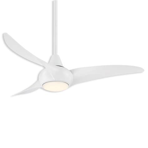 44 Minka Aire Light Wave LED F845 WH Ceiling Fan W Remote White