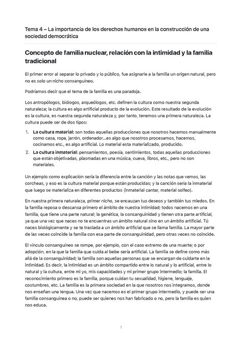 Solution Tema La Importancia De Los Derechos Humanos En La