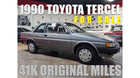 Sold 1990 Toyota Tercel 2 Dr Coupe 42k Original Miles Youtube