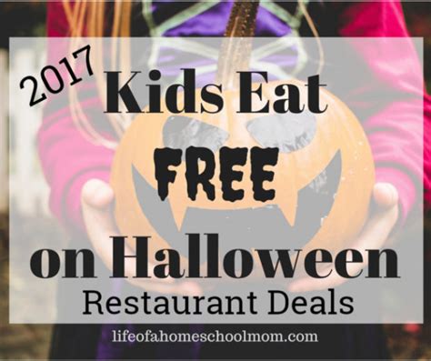 Huge List of Kids Eat FREE Halloween Restaurant Deals - Kids Activities ...