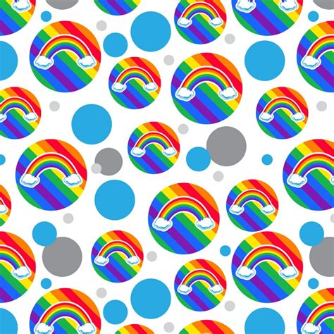 Double Rainbow With Clouds Premium T Wrap Wrapping Paper Roll