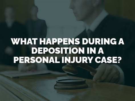 What Is A Deposition In A Personal Injury Case