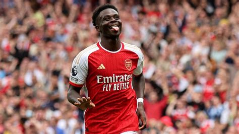 Premier League Bukayo Saka Scores Wonder Goal As Arsenal Edge