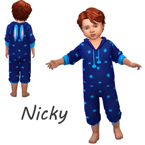 Nicky Onesie - Toddler - The Sims 4 Create a Sim - CurseForge