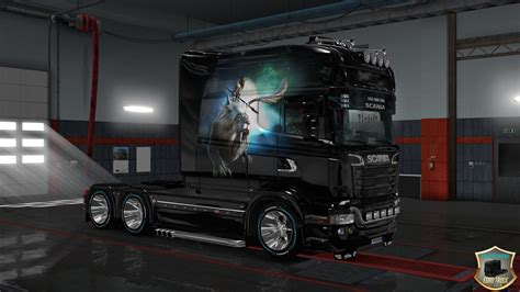 Scania Rjl Girl On Lion Truck Skin Ets2 Mod Hot Sex Picture