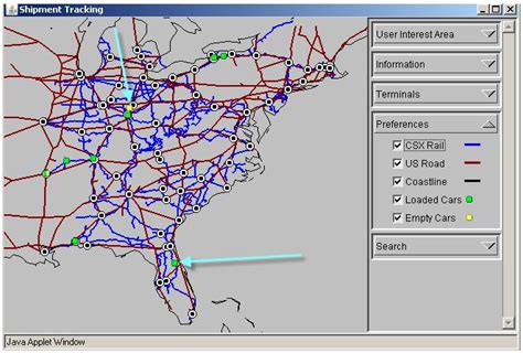 Shipment Tracking Map