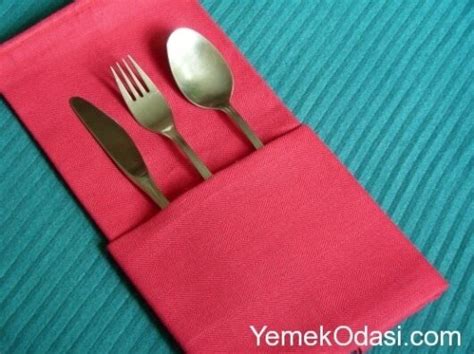 Peçete Katlama Modelleri Yemek Odası