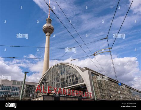 Berlin Alexanderplatz TV tower Stock Photo - Alamy