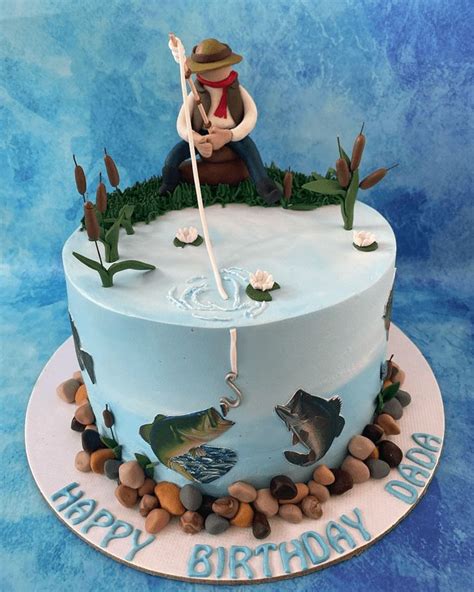 Fishing Cake Design Images Fishing Birthday Cake Ideas Fishing