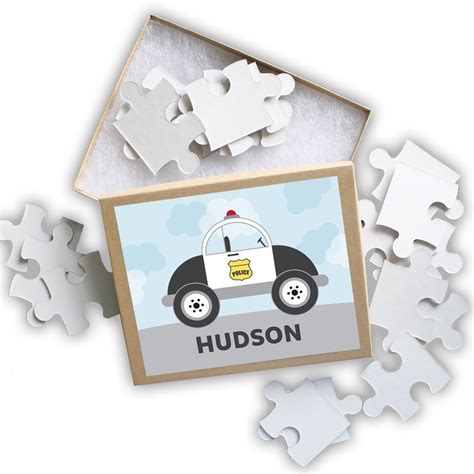 Police Car Puzzle Personalized Puzzle for Kids Jigsaw - Etsy