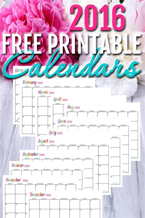 Free Printable Custom Calendars - Calendar Templates