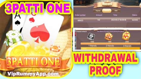 TEEN PATTI ONE APP LIVE WITHDRAWAL PROOF 3PATTI ONE PAYMENT PROOF