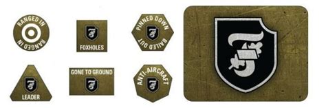 10 Frundsberg Ss Panzer Division Tokens And Objectives 1250