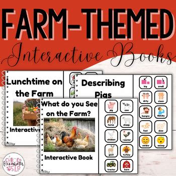 Farm Themed Interactive Books Set Of Books By Chloe Elizabeth Slp