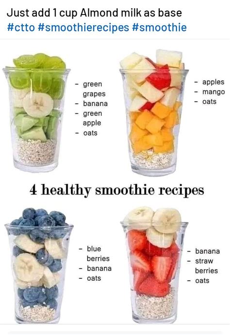 Pin By Darlene Mason On Breakfast In 2024 Fruit Smoothie Recipes