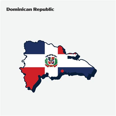 Dominican Republic Country Nation Flag Map infographic 20187949 Vector