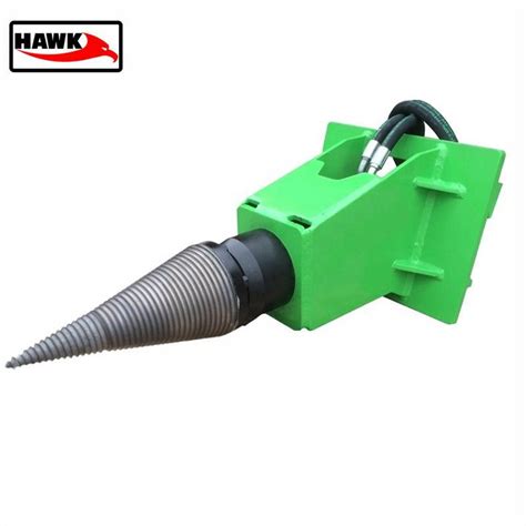 High Speed Hawk Hydraulic Wood Cone Log Splitter For Excavator China