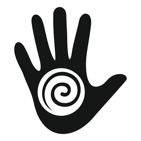 Hand Spiral Hypnosis Icon Simple Style 14499256 Vector Art At Vecteezy