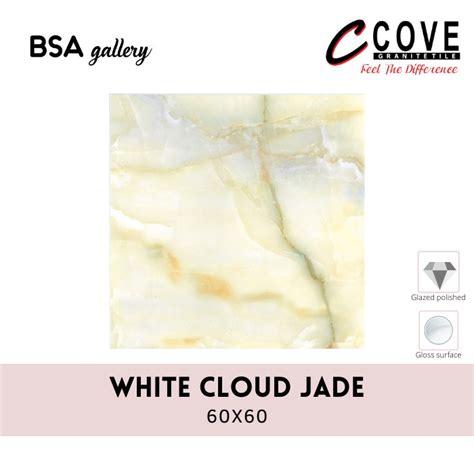 Jual Granit Cove X White Cloud Jade Granite Tile Glazed Polished