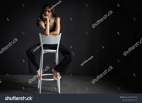 Full Body Photo Cute Seductive Brunette Stock Photo Shutterstock