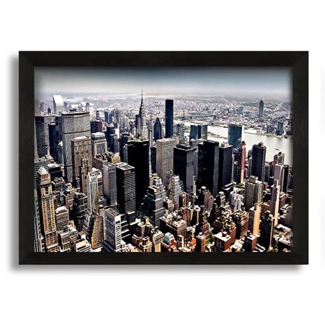 Ebern Designs Aerial View Of New York City Print On Canvas Wayfair