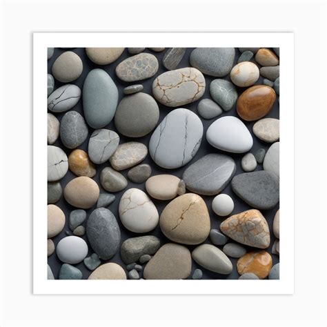 Pebbles 12 Art Print by Pat4U - Fy