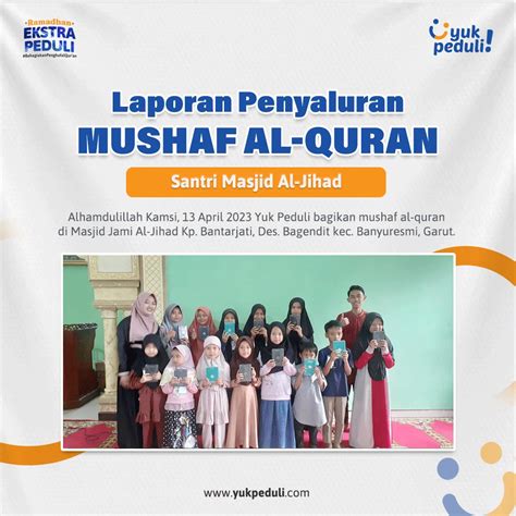 Campaign Tebar Al Quran Berantas Buta Huruf Ke Pelosok Daerah