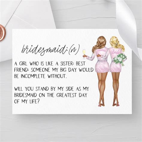 Invitations Announcements Paper Will You Be My Bridesmaid Card