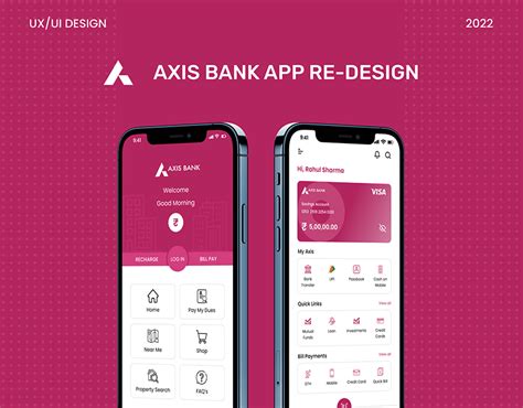 Axis Bank Mobile App Redesign On Behance