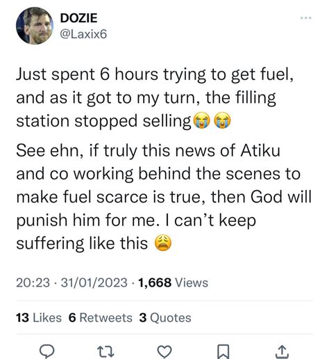 The Mayor On Twitter RT Yeribabaa ATIKU HAS NO GOOD INTENTIONS