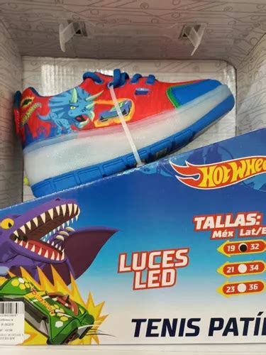 Zapato Con Rueda Y Luces Led Talla 32 34 36 Hot Wheels Niños MercadoLibre