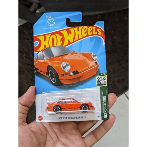 Jual Hotwheels Hw Hot Wheels Porsche 911 Carrera Rs Orange Oren Shopee Indonesia