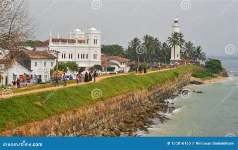 Ancient Galle Fort in Sri Lanka Editorial Image - Image of mosque ...