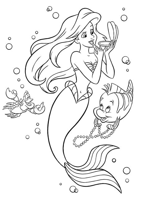 Coloriage Ariel La Petite Sirene Imprimer Gratuitement