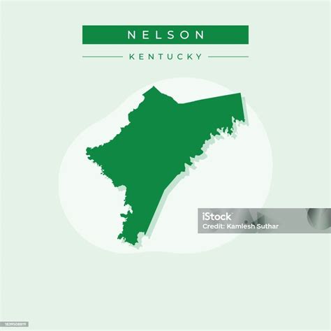 Vector Illustration Vector Of Nelson Map Kentucky Stock Illustration