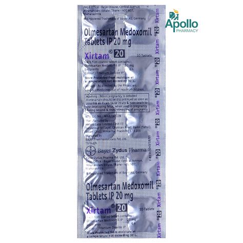 Xirtam 20 Tablet 10 S Price Uses Side Effects Composition Apollo